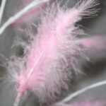 Led Φωτιζόμενο Χριστουγεννιάτικο Δέντρο Λευκό Με Ροζ Πούπουλα Με 48Led Θερμό Φωτισμό 1.20m - Chistmas LED tree pink feather - Image 4