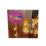 Χριστουγεννιάτικα Λαμπάκια Κουρτίνα Με Μπάλες σε Λευκό χρώμα 10LED 3m  - Christmas curtain white light - Image 3