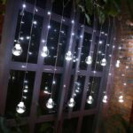 Χριστουγεννιάτικα Λαμπάκια Κουρτίνα Με Μπάλες σε Λευκό χρώμα 10LED 3m  - Christmas curtain white light