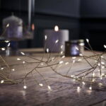 Χριστουγεννιάτικα Λαμπάκια LED ψυχρό χρώμα με Διαφανές Καλώδιο 100led - Christmas lights white light