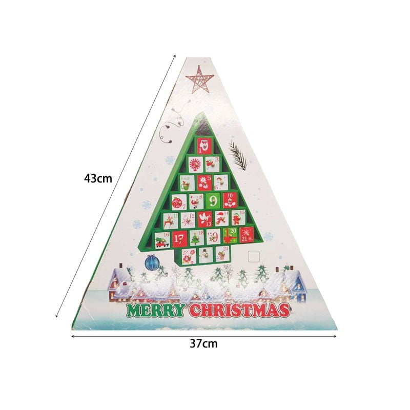 640057 Ξύλινο χριστουγεννιάτικο διακοσμητικό ημερολόγιο - Christmas advent calendar - Image 6