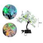 Χριστουγεννιάτικο διακοσμητικό φωτιζόμενο δεντράκι με λουλούδια RGB - Christmas copper wire small tree lamp RGB - Image 6