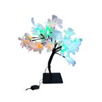 Χριστουγεννιάτικο διακοσμητικό φωτιζόμενο δεντράκι με λουλούδια RGB - Christmas copper wire small tree lamp RGB - Image 4