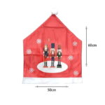 Χριστουγεννιάτικο Καλύμματα Πλάτης Καρέκλας Σκούφος Αγίου Βασίλη - Santa Claus chair cover - Image 2