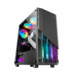 Κουτί ATX Mars Gaming MCX2 Μαύρο με USB & RGB Φωτισμό