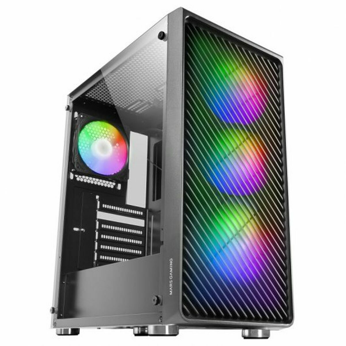 8435693103271_S7832110_P00 Κουτί Μέσος Πύργος ATX Mars Gaming MCF Μαύρο - Image 1