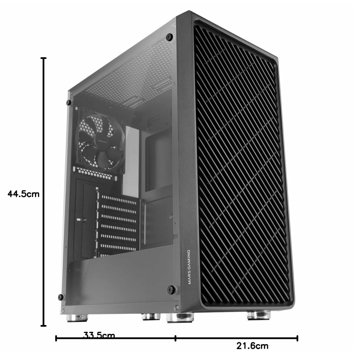 8435693103295_R50 Κουτί Μέσος Πύργος ATX Mars Gaming MC3000 Μαύρο - Image 2