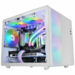 Κουτί Μέσος Πύργος ATX Mars Gaming MC400W Λευκό Μαύρο