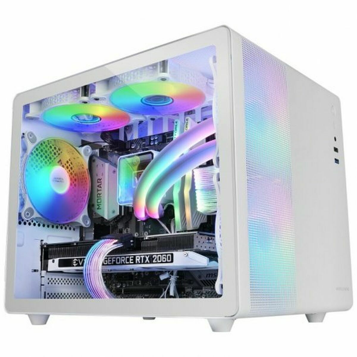 8435693103455_S7832967_P20 Κουτί Μέσος Πύργος ATX Mars Gaming MC400W Λευκό Μαύρο - Image 1