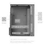 Κουτί Μέσος Πύργος ATX Mars Gaming MCCOREW Λευκό Μαύρο - Image 3