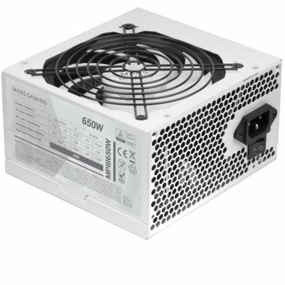 8435693106807_S9912821_P00 Τροφοδοσία Ρεύματος Mars Gaming MPIII650W ATX 650 W - Image 1