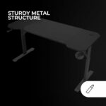 Γραφείο Gaming Mars Gaming ERGO Μαύρο 140 x 60 cm - Image 2