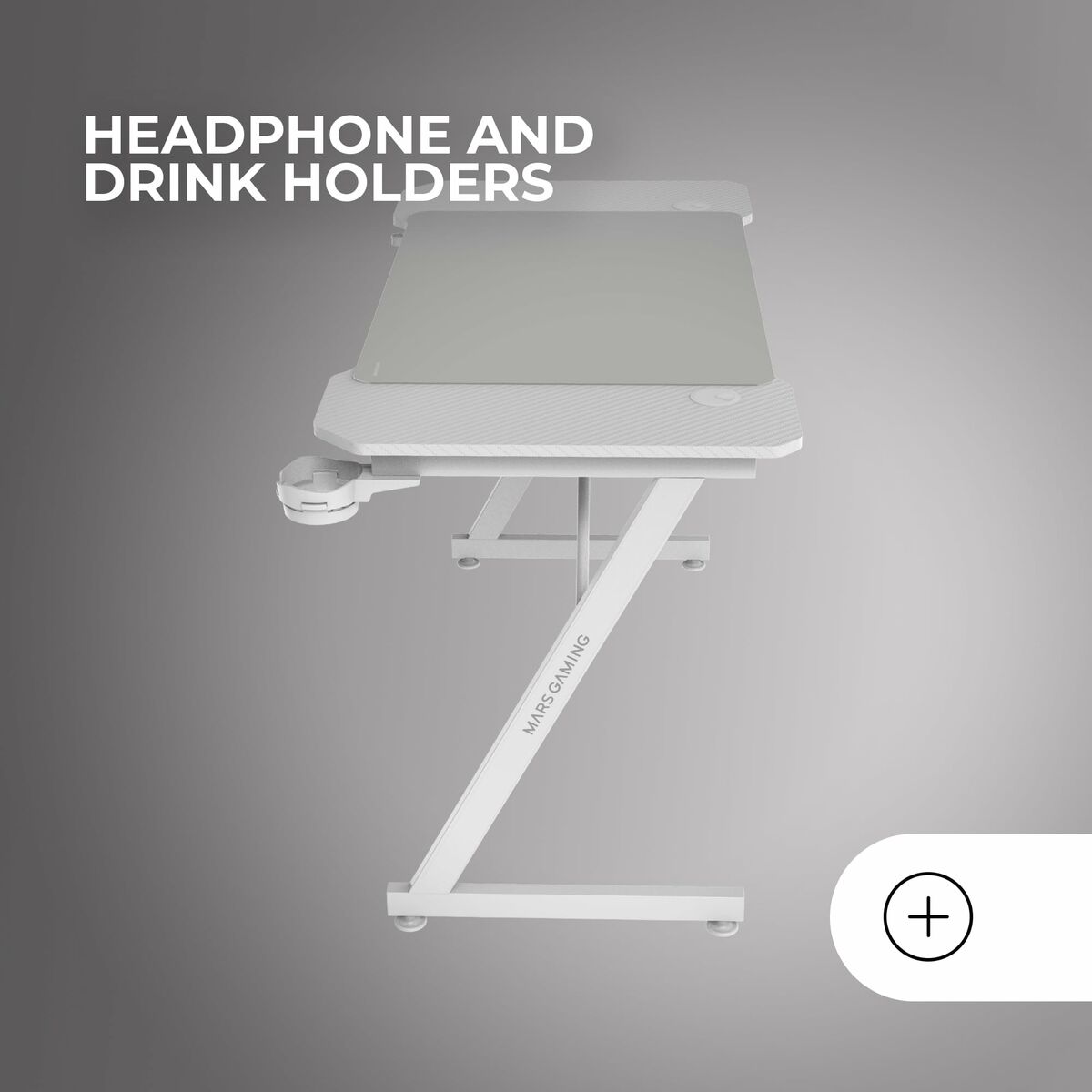 8435693107781_R40 Γραφείο Gaming Mars Gaming ERGO Λευκό 140 x 60 cm - Image 2