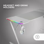 Γραφείο Gaming Mars Gaming ERGO Λευκό 140 x 60 cm - Image 2