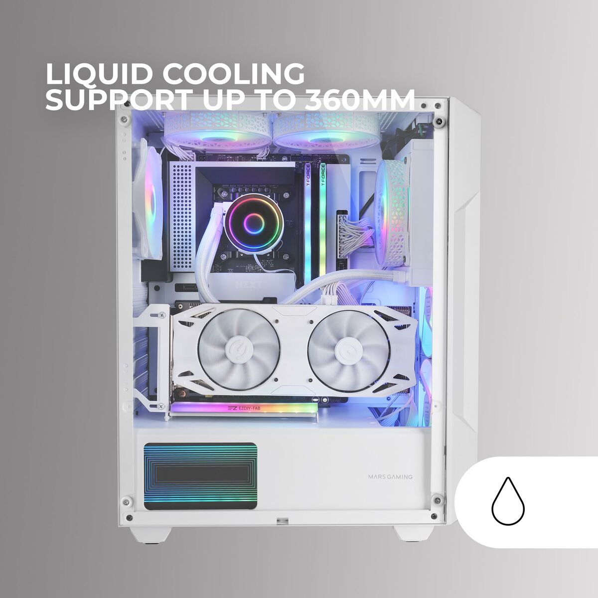 8435693107972_R40 Κουτί Μέσος Πύργος ATX Mars Gaming MCGEOW Λευκό - Image 2