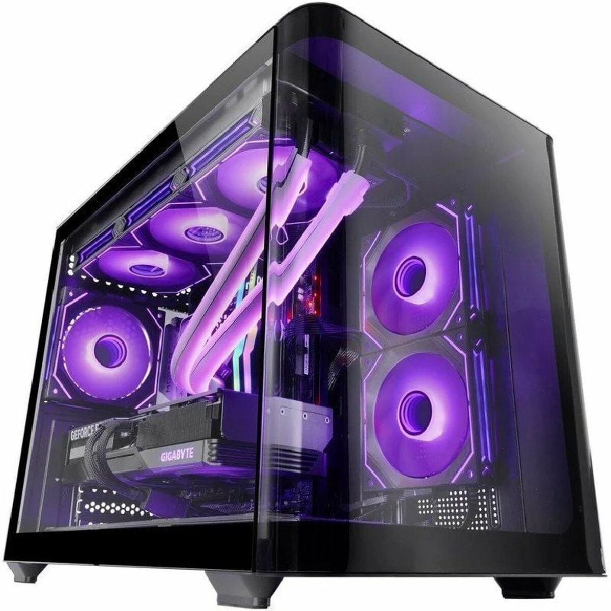 8435693108184_S9917103_P01 Κουτί Μέσος Πύργος ATX Mars Gaming MCFUSIONM Μαύρο - Image 1