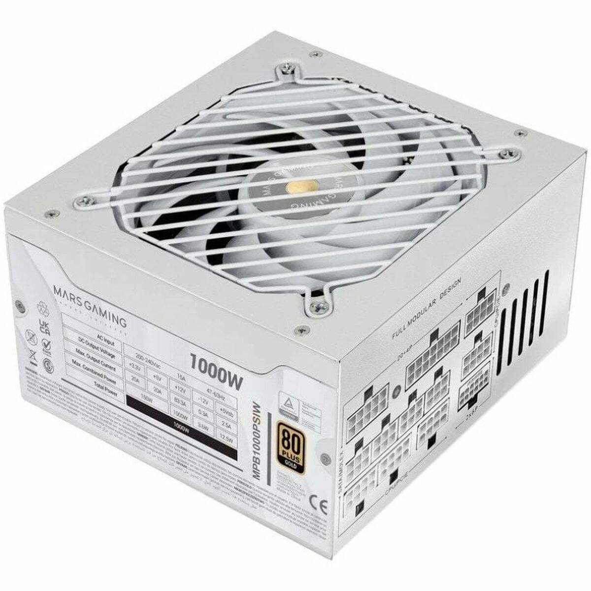 8435693109686_S9917852_P01 Τροφοδοσία Ρεύματος Mars Gaming MPB1000PSIW ATX 1000 W 80 Plus Gold - Image 1