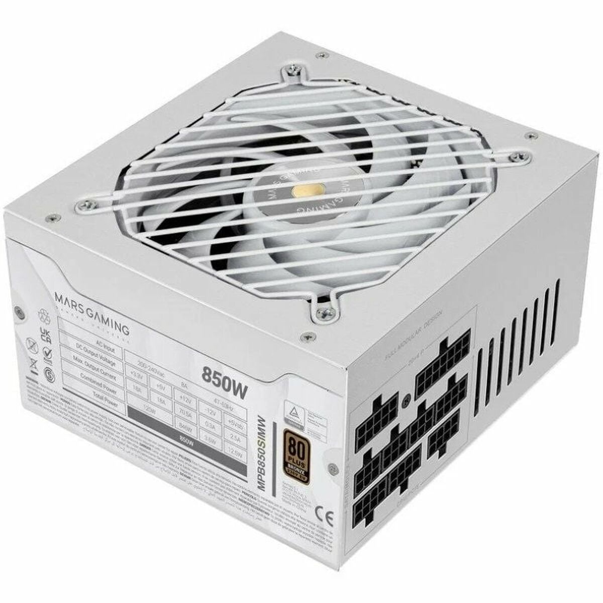 8435693110101_S9917858_P01 Τροφοδοσία Ρεύματος Mars Gaming MPB850SIMW ATX 850 W 80 Plus Bronze - Image 1