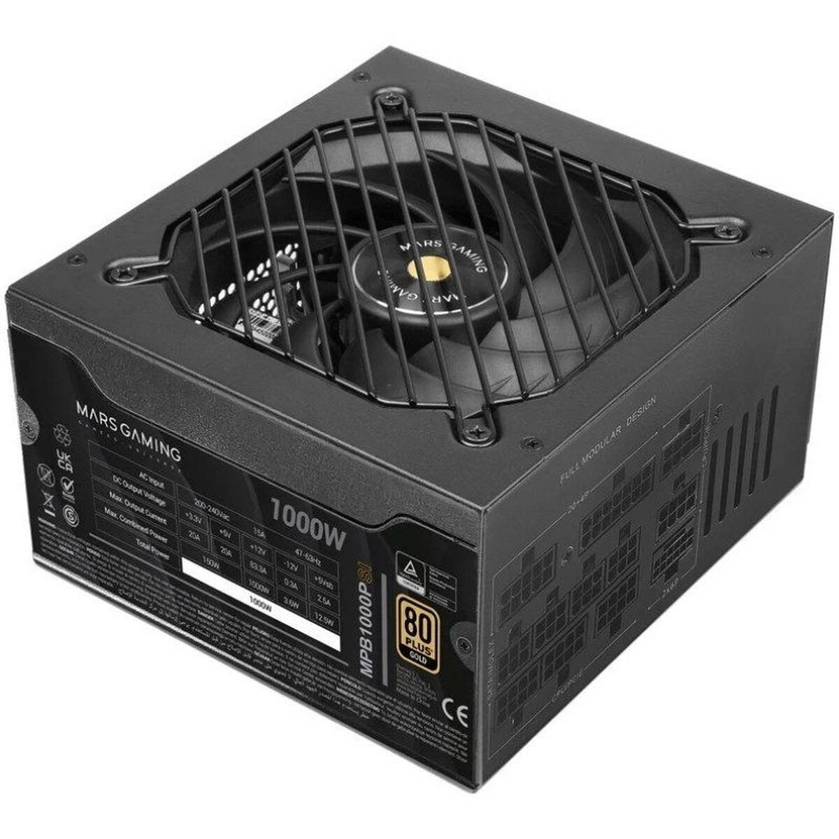8435693110163_S9917851_P01 Τροφοδοσία Ρεύματος Mars Gaming MPB1000PSI ATX 1000 W 80 Plus Gold - Image 1