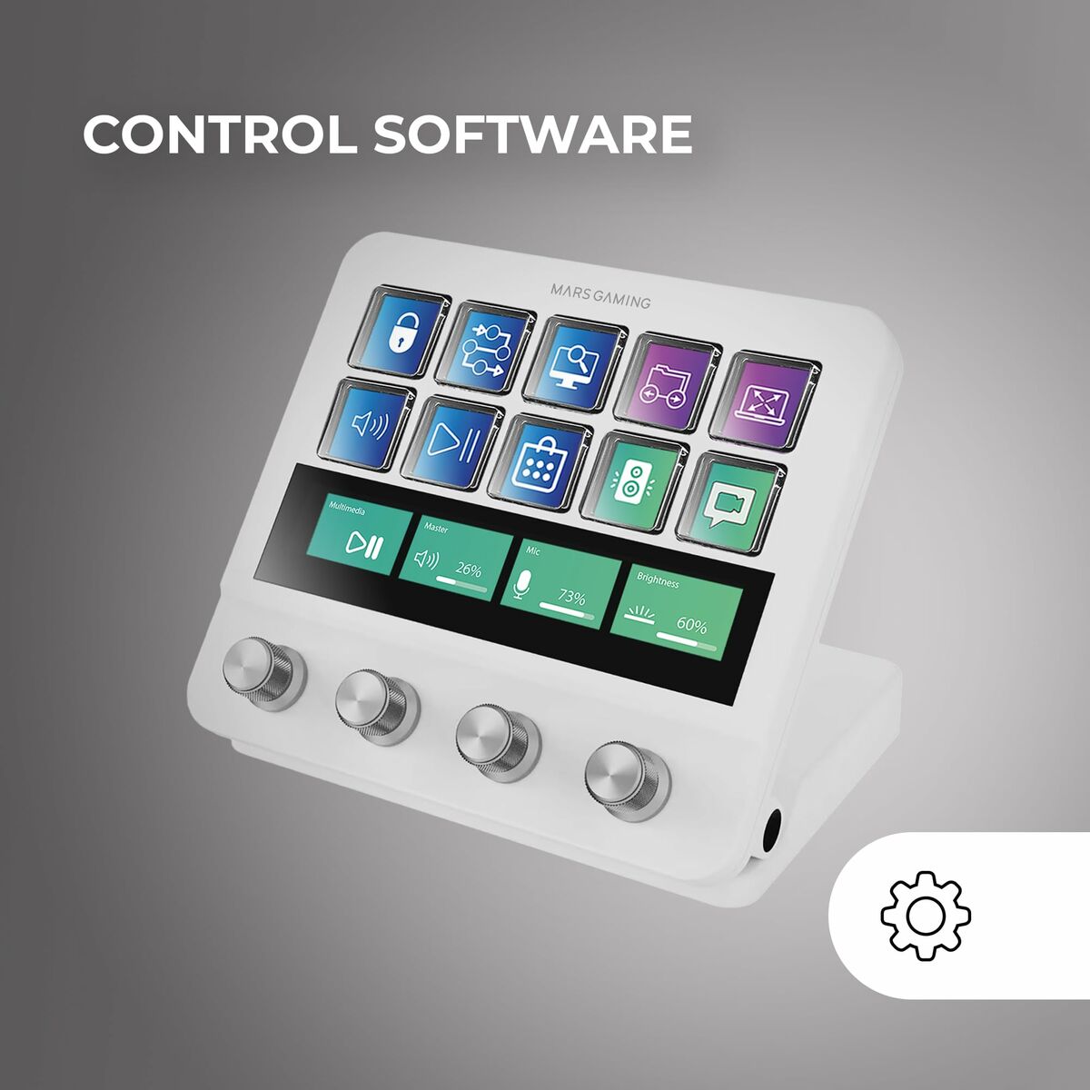 8435693111009_R40 MSD-PRO Control Deck με 10 LCD πλήκτρα, 4 περιστροφικούς διακόπτες και touch οθόνη - Image 2