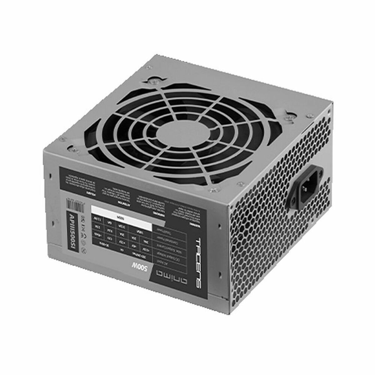 8437023608159_S9907157_P20 Τροφοδοσία Ρεύματος Mars Gaming APIII500SI 500W Μαύρο Χάλυβας 500 W 6 W - Image 3