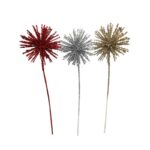 Χριστουγεννιάτικο Κλαδί με Αστεροειδές Διακοσμητικό 46cm – Christmas Glitter Starburst Branch - Image 2