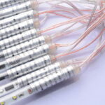 Χριστουγεννιάτικη LED Βροχή Μετεωριτών 8τμχ x 50cm Πολύχρωμος RGB Φωτισμός - Σταγόνες Σταλακτίτες - Christmas fallnig rain - Image 4