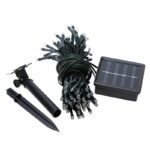 100L Χριστουγεννιάτικα Ηλιακά Λαμπάκια με Φωτοβολταϊκό Πάνελ 10m Πολύχρωμο Χρώμα -  Christmas LED lights solar RGB - Image 2