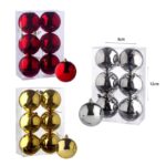 Χριστουγεννιάτικες μπάλες 6τμχ 4.5cm - Christmas decoration balls 6pcs - Image 4